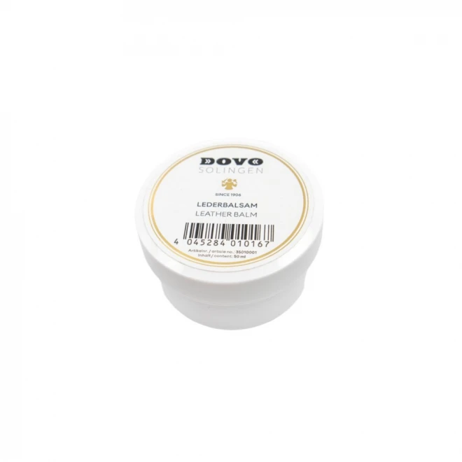 Бальзам для шкіряного ременя DOVO Solingen Leather Balm 50 мл – догляд і кондиціювання ременя для правки небезпечної бритви | живлення шкіри, продовжує ресурс