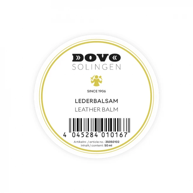 Бальзам для шкіряного ременя DOVO Solingen Leather Balm 50 мл – догляд і кондиціювання ременя для правки небезпечної бритви | живлення шкіри, продовжує ресурс