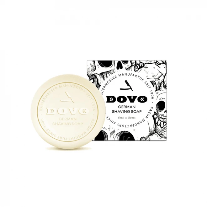 Мило для гоління DOVO Skulls & Bones 150 г – ручна робота (Німеччина), стабільна піна та баланс зволоження | для класичного вологого гоління