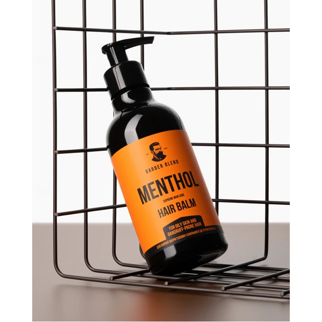 Бальзам для жирної шкіри голови і схильного до лупи волосся Barber Blend Menthol 300 мл