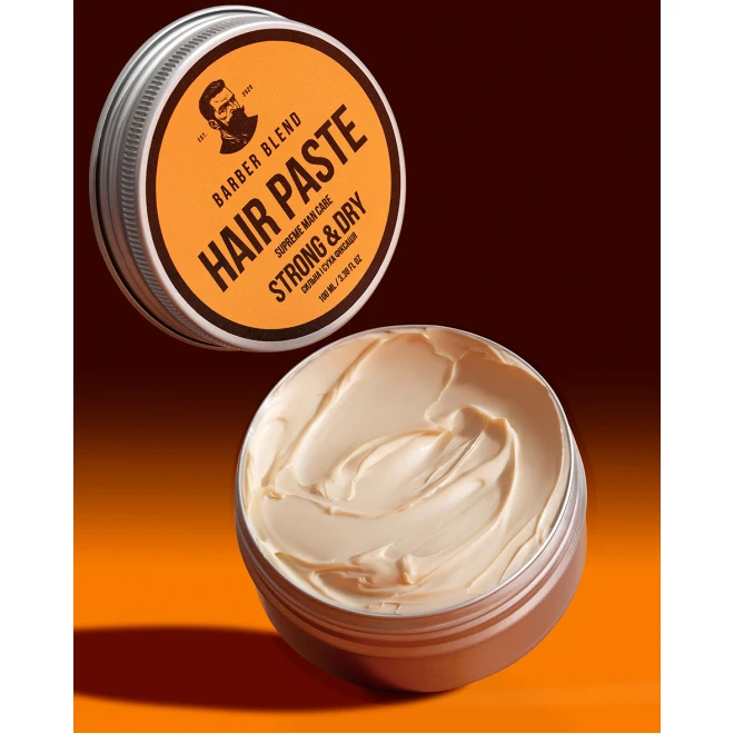 Паста для стилізації волосся Barber Blend Hair Paste 100 мл – універсальна матова текстура для щоденних чоловічих укладок