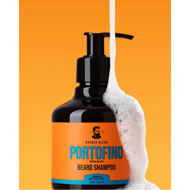 Шампунь для бороди Barber Blend Portofino 250 мл – дбайливе очищення та догляд із чоловічим ароматом