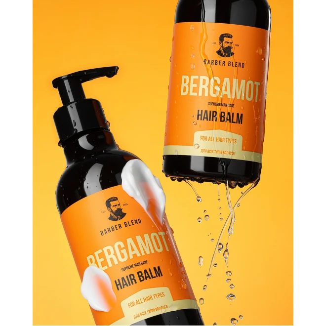 Бальзам для всіх типів волосся Barber Blend Bergamot 300 мл — м’якість, об’єм і контроль