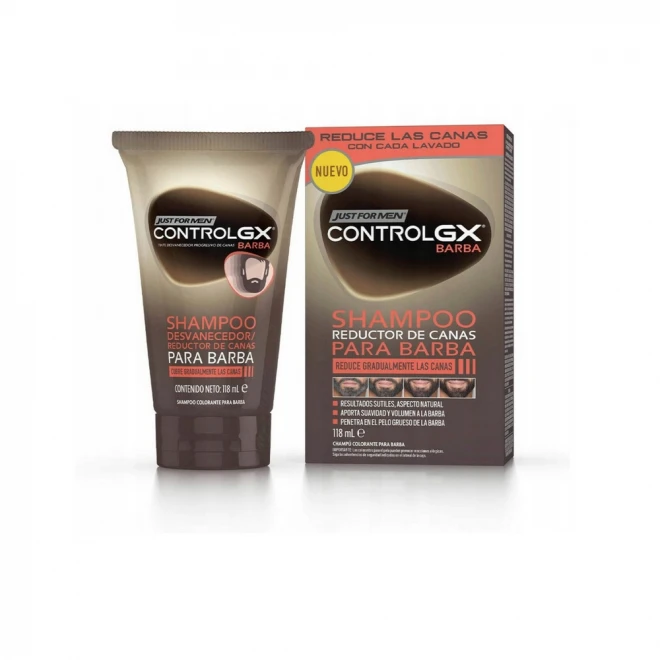 Шампунь для бороди проти сивого волосся Just For Men Control GX 118 мл