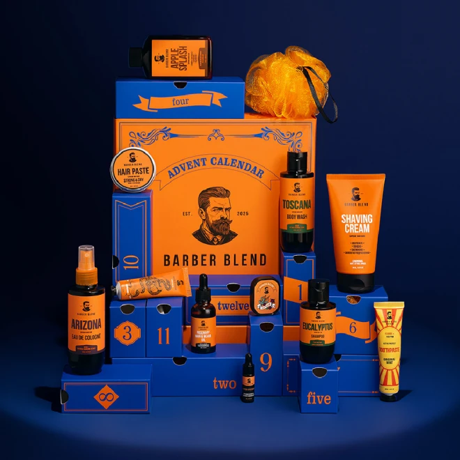 Адвент-календар Barber Blend — святковий набір для чоловічого догляду