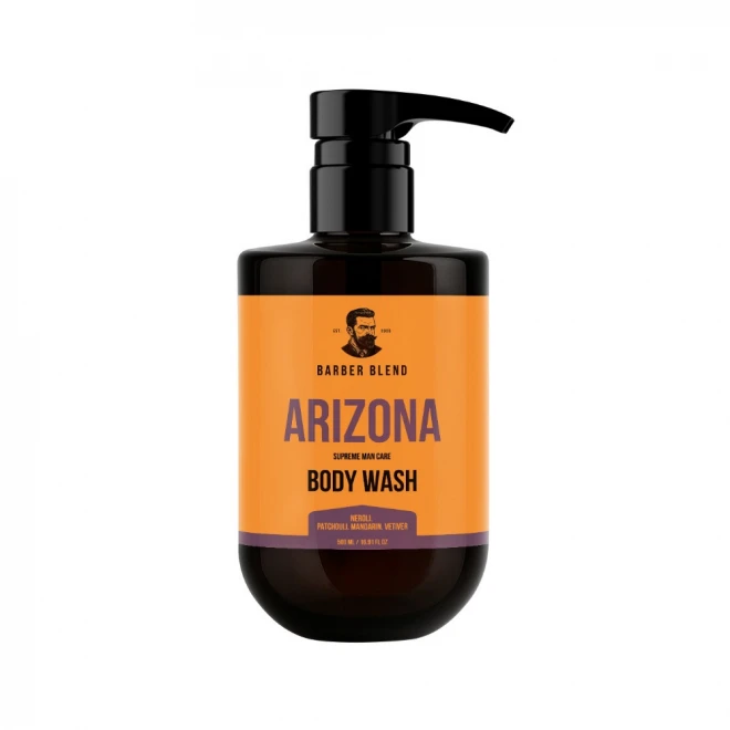Парфумований гель для душу Barber Blend Arizona для чоловіків 500 мл – щоденне очищення та стійкий чоловічий аромат у великому форматі