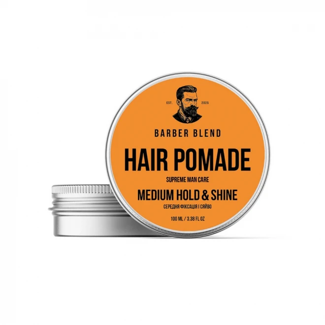 Помада для стилізації волосся Barber Blend Hair Pomade 100 мл – контроль, блиск і чітка форма укладки