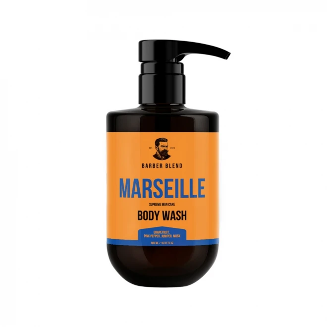 Парфумований гель для душу Barber Blend Marseille для чоловіків 500 мл – свіжа чистота та чоловічий аромат у великому форматі