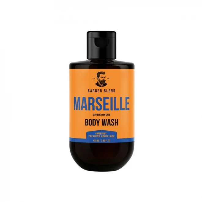 Парфумований гель для душу Barber Blend Marseille для чоловіків 100 мл – догляд із характером середземноморського міста
