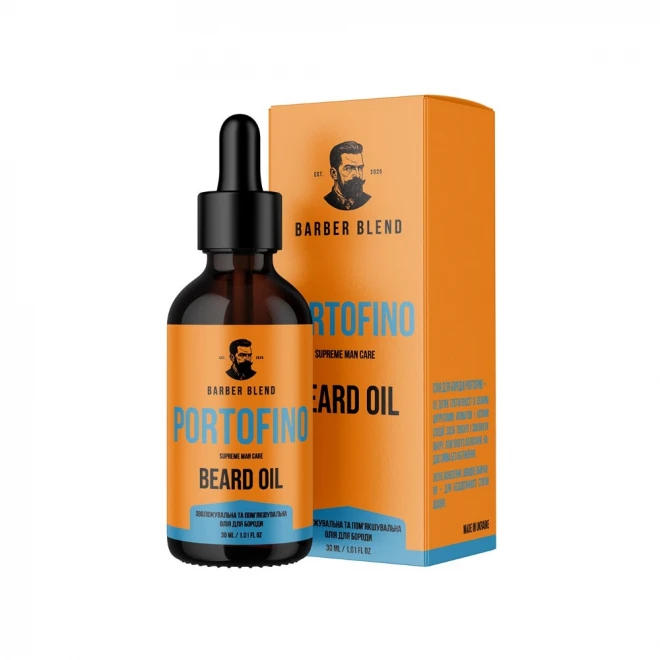 Олія для бороди Barber Blend Portofino 30 мл – доглядова олія з середземноморським ароматом Portofino