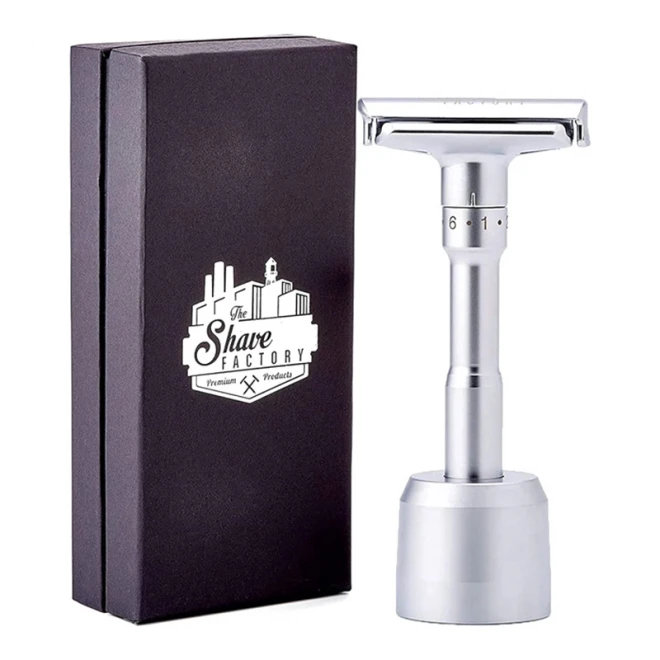 Станок для гоління Т-подібний The Shave Factory Premium Adjustable Safety Razor