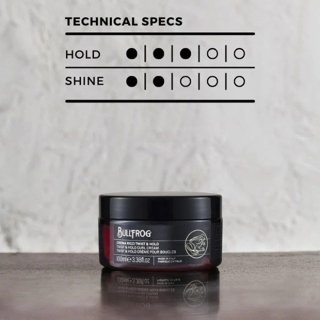 Крем для формування та фіксації кучерів Bullfrog Twist & Hold Curl Cream 100 мл – еластичні, чітко окреслені локони з натуральним ефектом