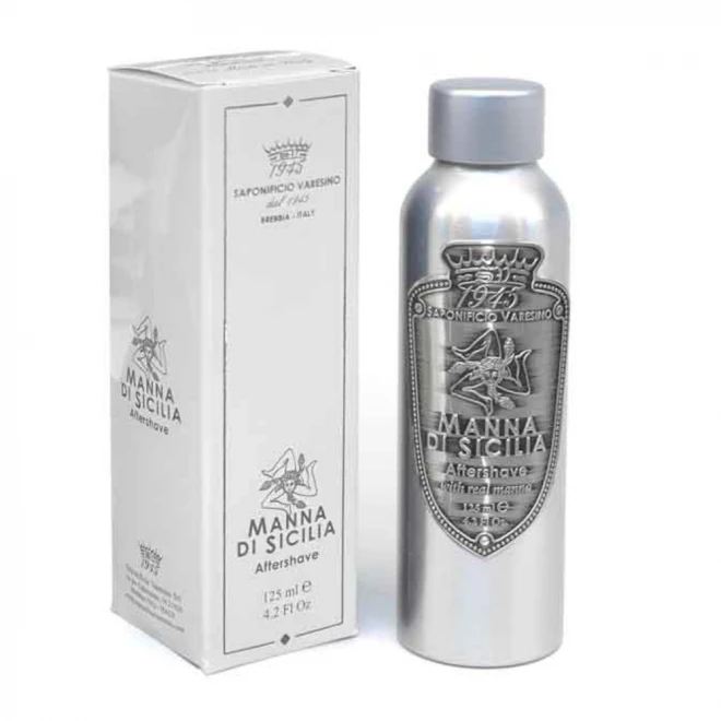 Бальзам після гоління Saponificio Varesino Manna di Sicilia Aftershave 125 мл — елегантний тютюновий аромат з цитрусовими нотами та натуральним складом 100%