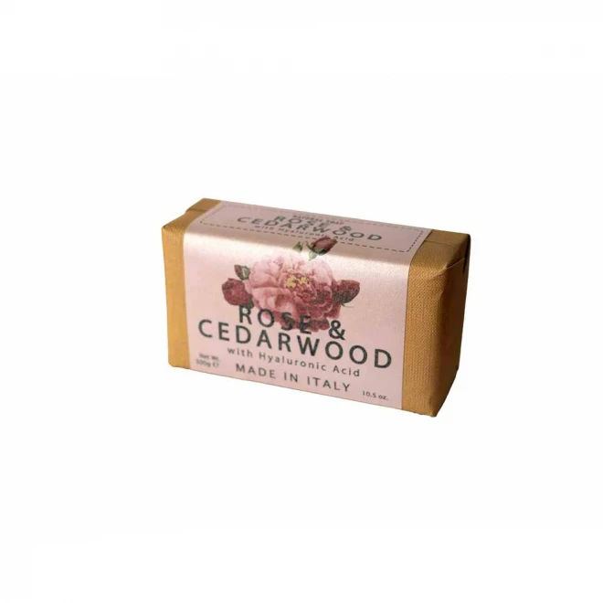 Туалетне мило Saponificio Varesino Rose & Cedarwood 300 гр – ароматне очищення та догляд | Barbercompany