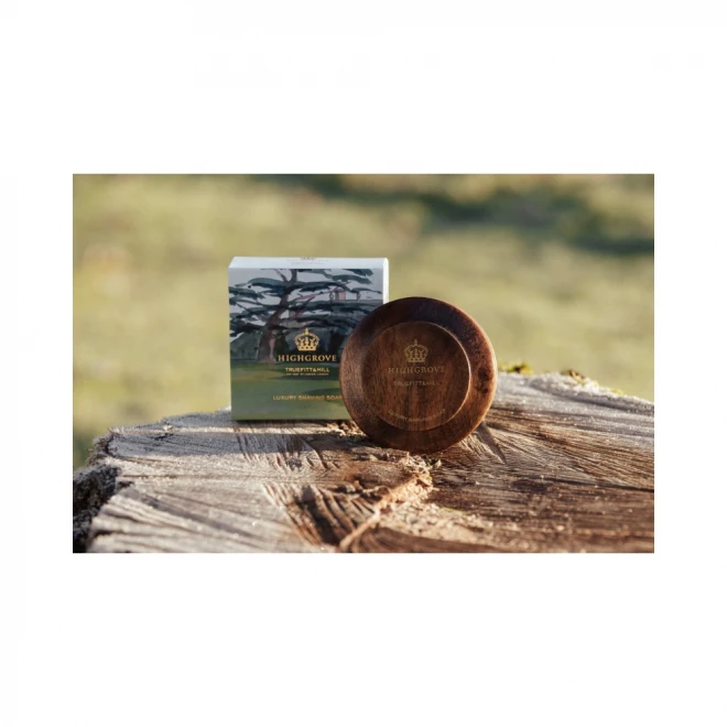 Мило для гоління Truefitt & Hill Highgrove Luxury Shaving Soap у дерев'яній чаші 100 г – класика догляду | Barbercompany