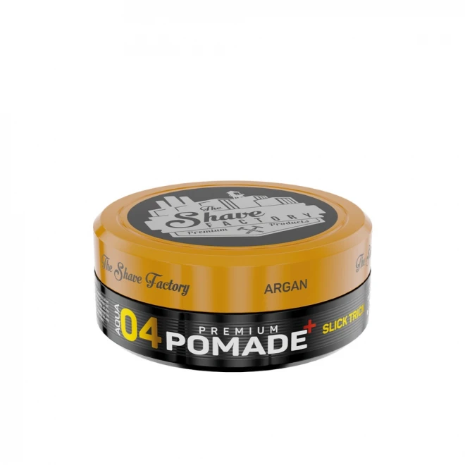 Помада для волосся The Shave Factory Premium Pomade 04 Argan Oil — бездоганний Slick стайлінг