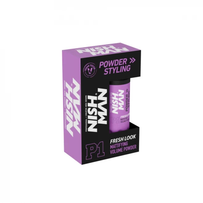 Пудра для волосся Nishman Styling Powder Wax P1 Fresh Look — ідеальний матовий об'єм та свіжість