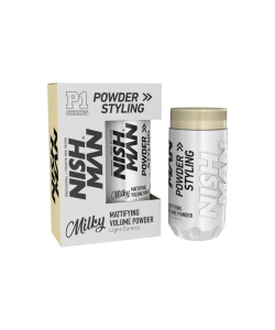 Матова пудра для створення об'єму волосся Nishman Styling Powder Wax P1 Milky, 20 г