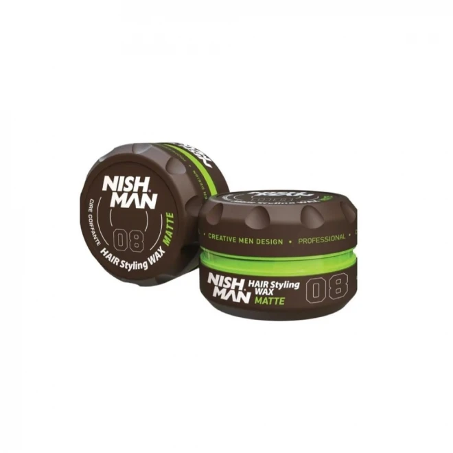 Матова помада Nishman No. 08 Matte Wax 30 мл — компактний формат для ідеальної текстури