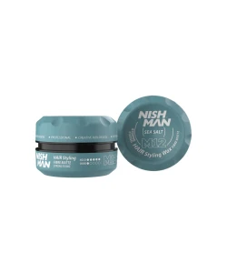 Матова паста для стилізації волосся Nishman Hair Styling Matte Paste M12 з морською сіллю, 100 мл