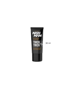 Засіб для стилізації та маскування сивого волосся Nishman Thick Trick Hair Building Fibers (Black), 30 мл