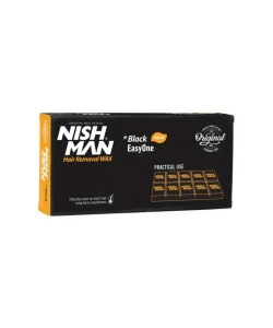 Віск для депіляції волосся Nishman Hard Wax Beans Easy One (Чорний / Black), 500 г