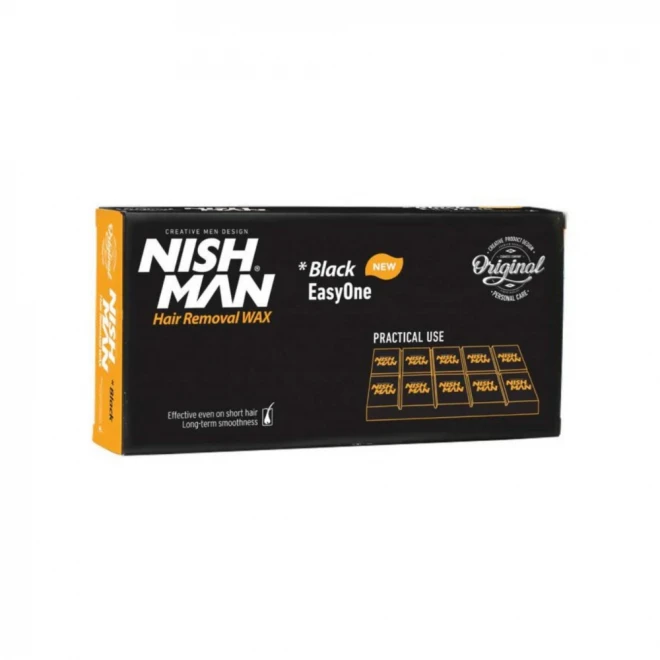 Гарячий віск у гранулах Nishman Hard Wax Beans Black — професійний засіб із заспокійливою дією