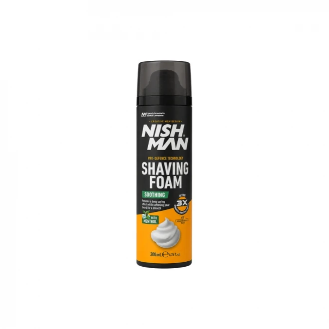 Піна для гоління Nishman Soothing з ментолом — охолодження та заспокоєння шкіри