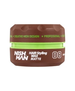 Матовий віск для стилізації волосся Nishman Matte Wax 08, 100 мл