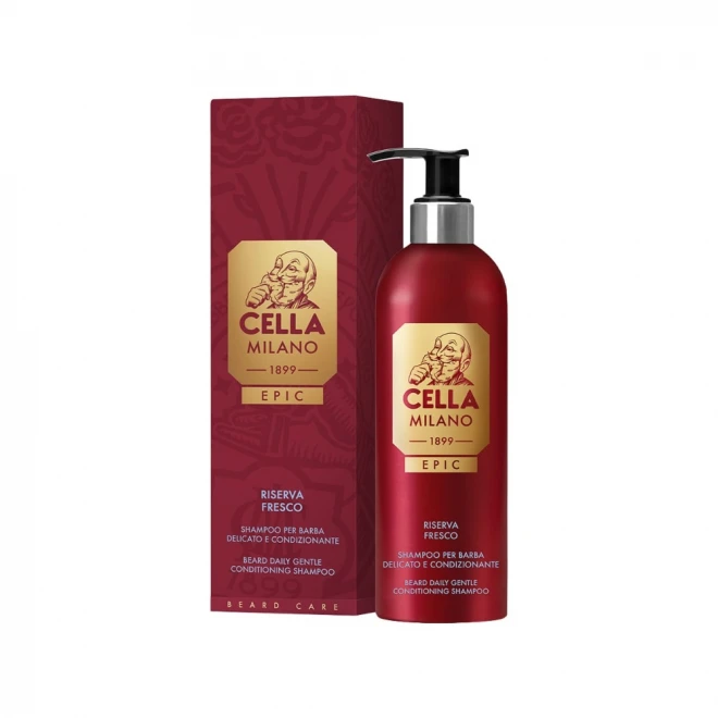 Шампунь для бороди Cella Milano EPIC Riserva Fresco 175 мл — освіжаючий антибактеріальний догляд