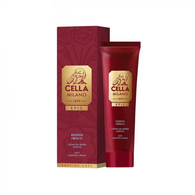 Крем для гоління Cella Milano EPIC Riserva Fresco 100 мл — захисна формула та м'ятна свіжість