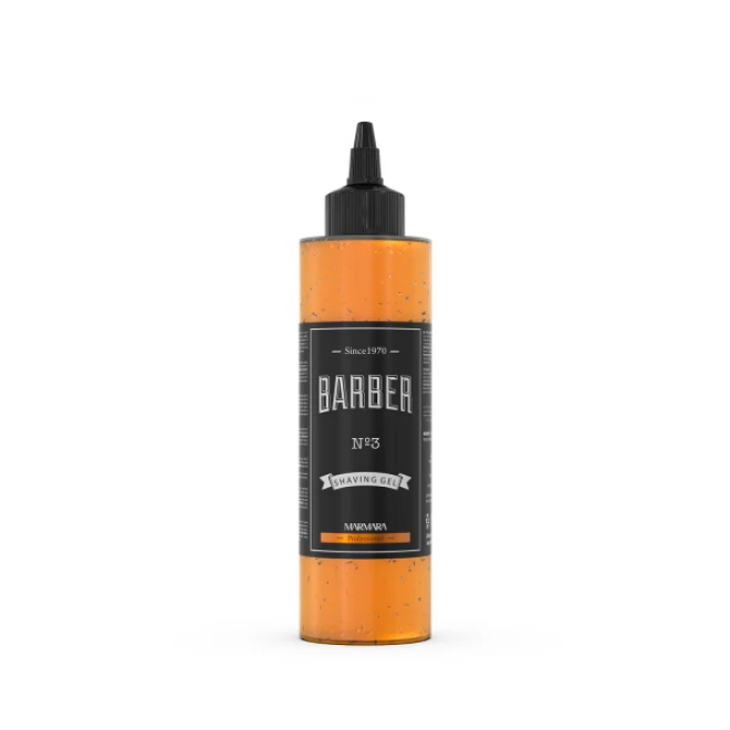 Гель для гоління Marmara Barber Squeeze №3 240 мл — прозора текстура та бадьорий свіжий аромат
