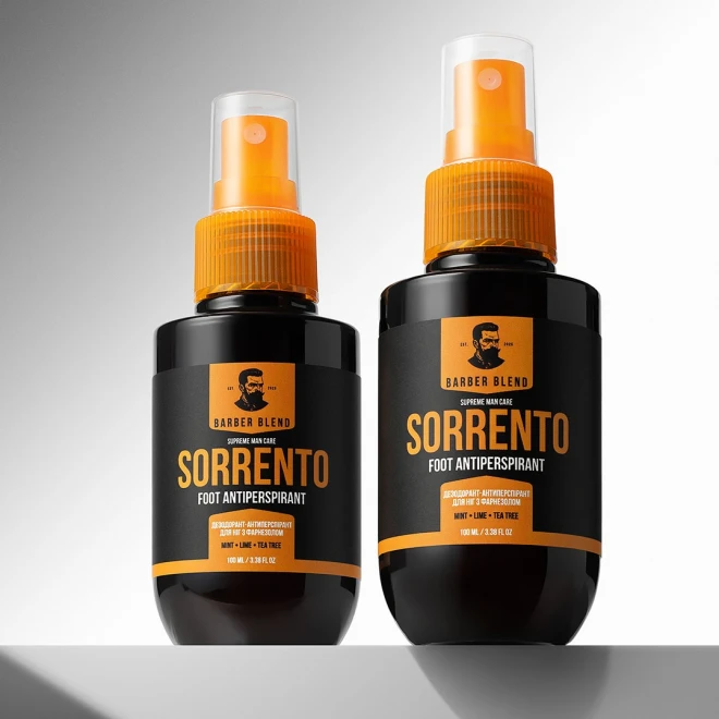 Дезодорант-антиперспірант для ніг Barber Blend Sorrento — свіжість та захист з фарнезолом