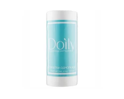 Серветки одноразові Doily 20х20 см, сітка, в рулоні  (100 шт/рул), спанлейс