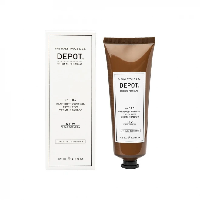 Крем-шампунь DEPOT No. 106 Dandruff Control Intensive Cream-Shampoo, 125 мл — інтенсивний догляд проти лупи