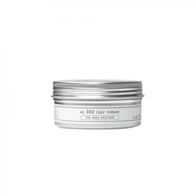 Матуюча глина DEPOT № 302 Clay Pomade, 75 мл — об'єм і текстура для тонкого волосся
