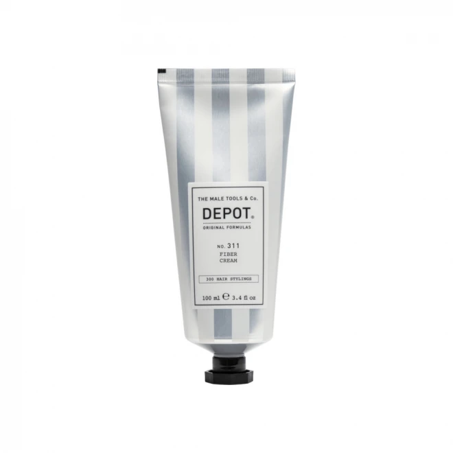 Крем для укладки DEPOT No. 311 Fiber Cream, 100 мл — гнучкий контроль, середня фіксація та блиск