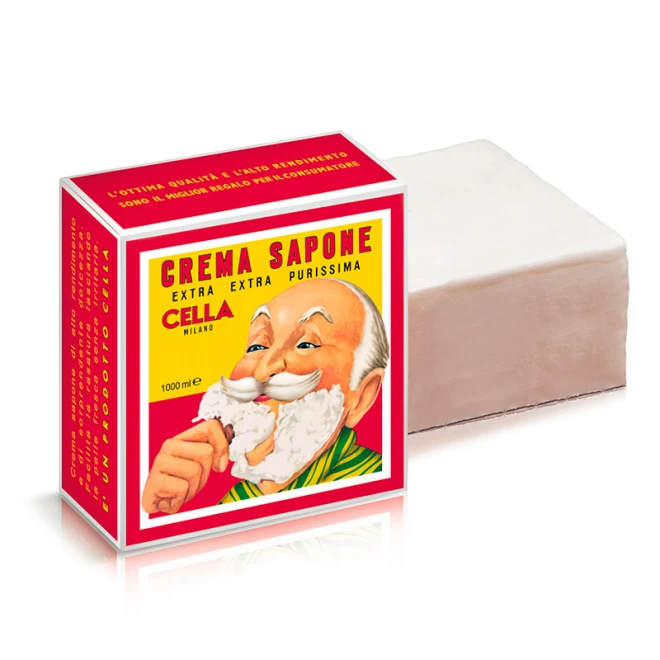 Крем-мило для Гоління Cella Crema Da Barba Barber Collection з Олією Мигдалю 1000 мл