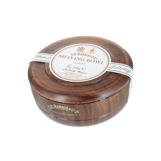 Мило Для Гоління В Дерев'яній Чаші D.R. Harris Mahogany / Almond Wood Shave Bowl 100 г 