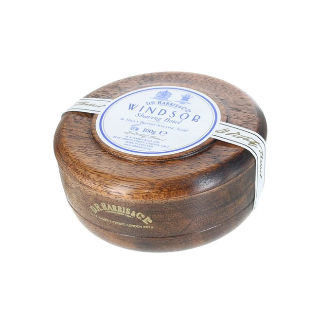 Мило Для Гоління В Дерев'яній Чаші D.R. Harris Mahogany / Windsor Wood Shaving Bowl 100 г