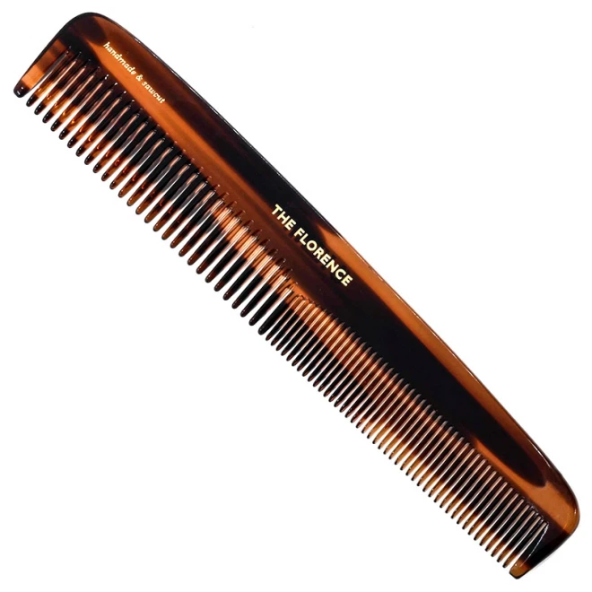 Гребінь Kent 9T 7 1/2" Handmade Comb Coarse / Fine Toothed