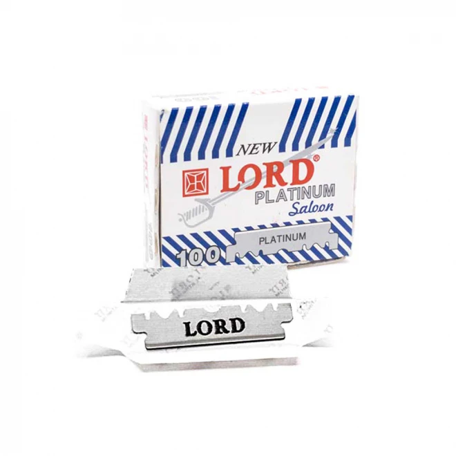 Леза Lord 100 Platinum Saloon половинки 100шт