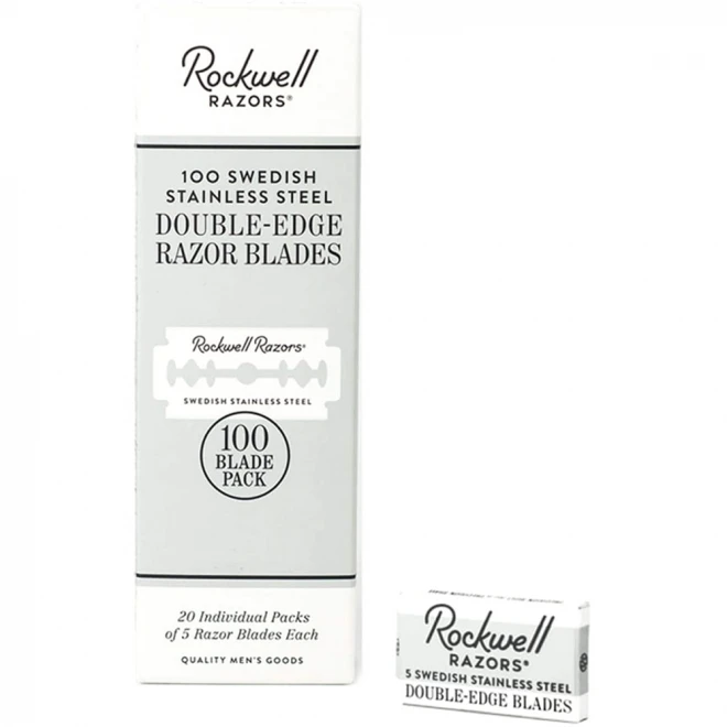 Леза Rockwell Double-Edge Razor Blades 100 шт