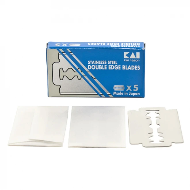 Леза Kai Stainless Steel Double Edge Razor Blades 5 шт