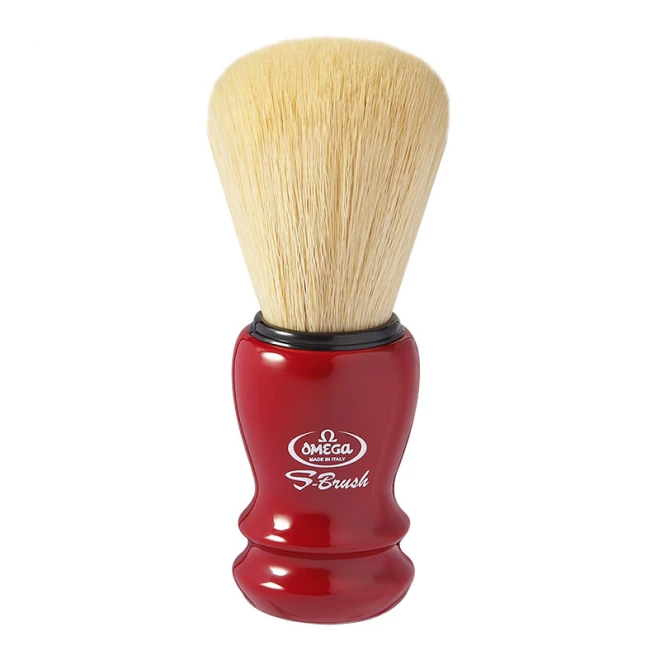 Помазок для гоління Omega S-Brush S 10108 (Червоний)
