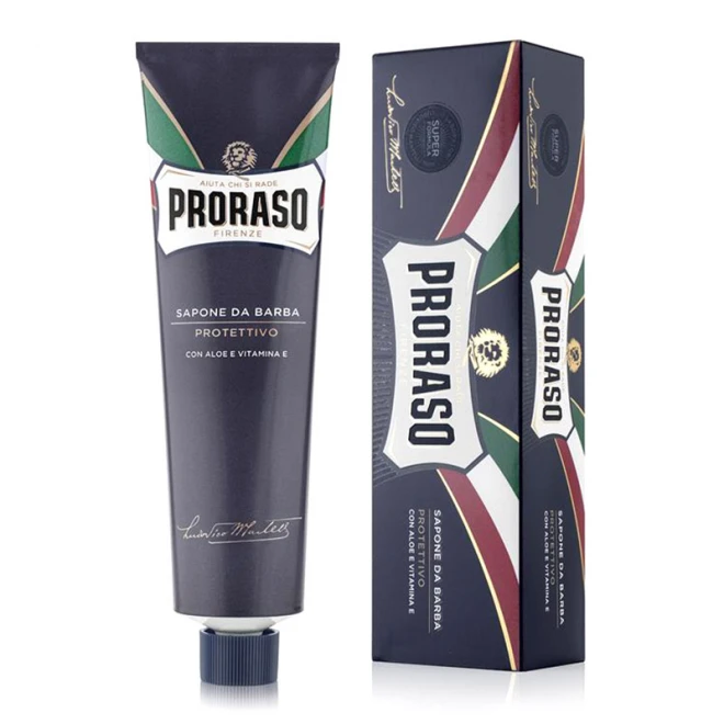 Крем Для Гоління Proraso Blue (New Version) Shaving Cream Tube Protective Aloe 150 мл