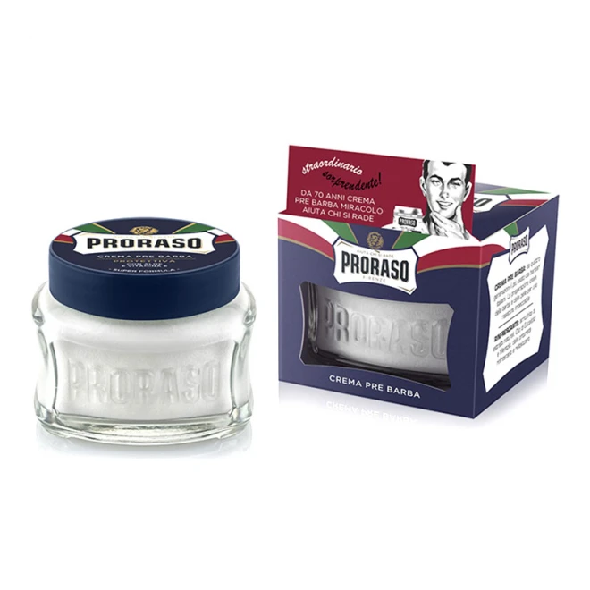 Крем перед голінням Proraso Blue Pre-shaving cream Алое та вітамін Е 100 мл