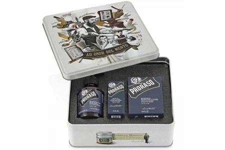 Набір Для Бороди Proraso Metal Box Beard Care Azur Lime Gift Set