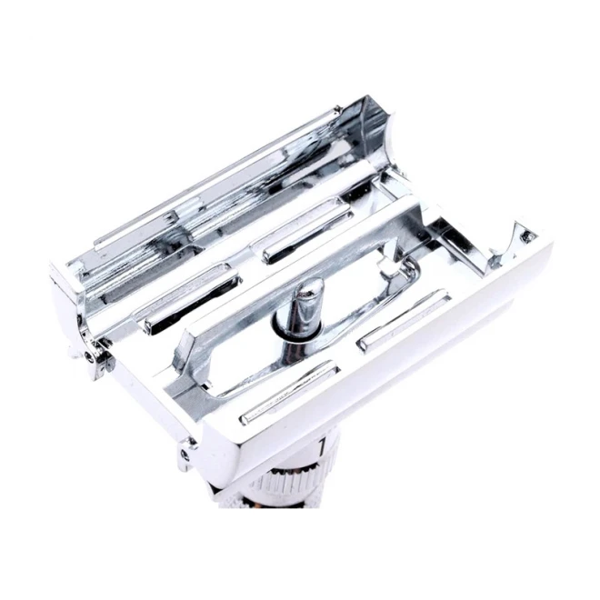 Станок Для Гоління Rockwell Model-T2 White Chrome Adjustable Double Edge Safety Razor