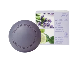Мило для душу та ванни Speick Wellness Soap Sea Lavender & Bergamot з екстрактом лаванди та бергамоту 200 г